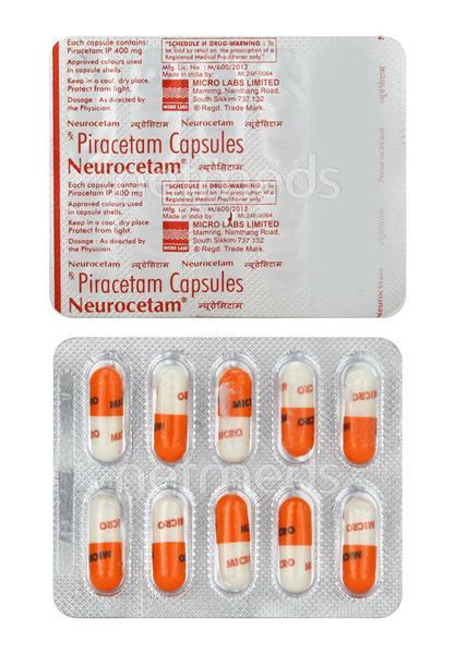 Neurocetam 400mg Capsule 10'S - Global Surgicals