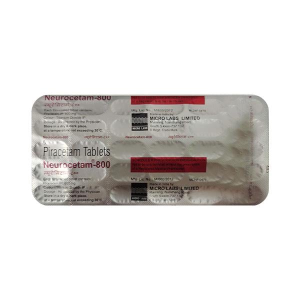 NEUROCETAM 800 Tablet 30's - Global Surgicals
