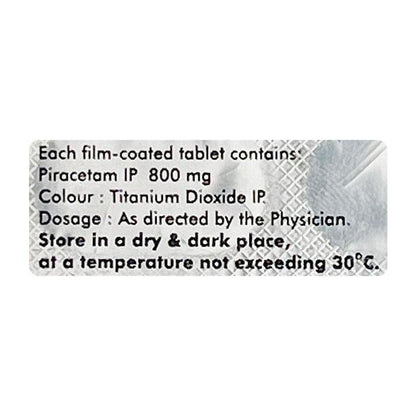 Neurocetam 800mg Tablet 10'S - Global Surgicals
