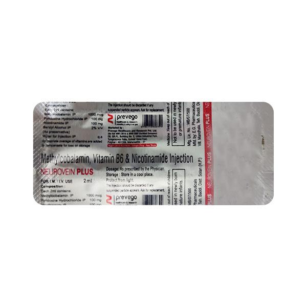 NEUROVEIN PLUS Injection 2ml - Global Surgicals