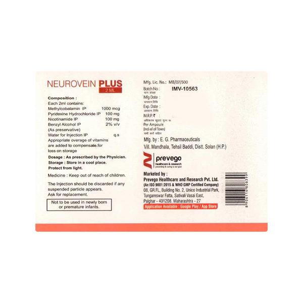 NEUROVEIN PLUS Injection 2ml - Global Surgicals