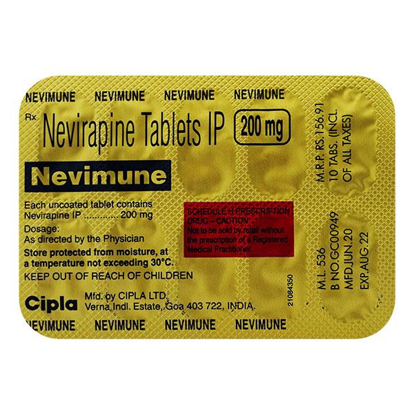 Nevimune 200mg Tablet 10'S - Global Surgicals