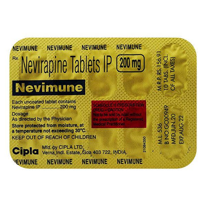 Nevimune 200mg Tablet 10'S - Global Surgicals