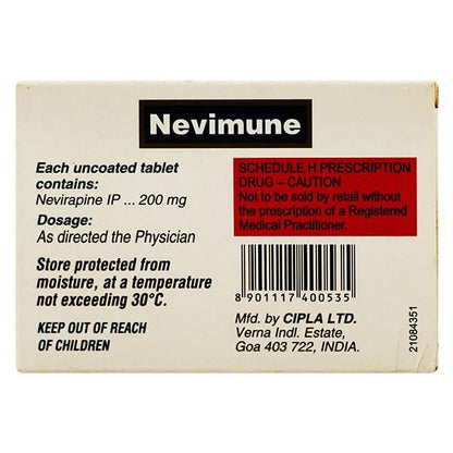 Nevimune 200mg Tablet 10'S - Global Surgicals