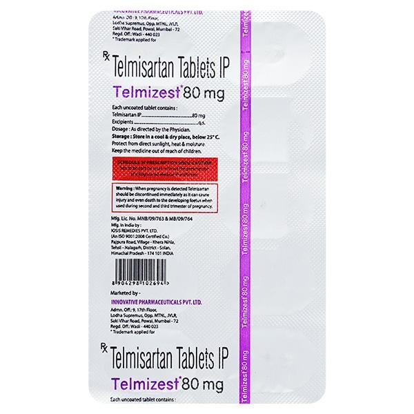 TELMIZEST A 80 Tablet 10's