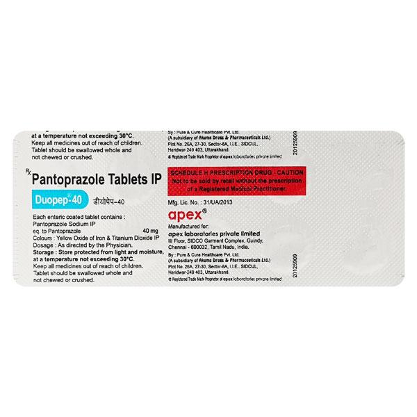 Duopep 40mg Tablet 10'S