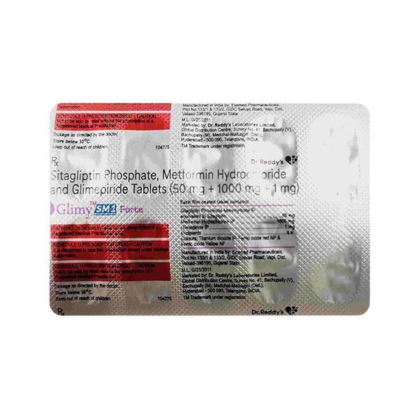 GLIMY SM FORTE 1 Tablet 10's