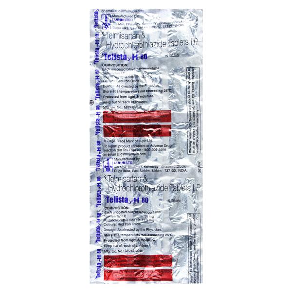 Telista H 80mg Tablet 15'S
