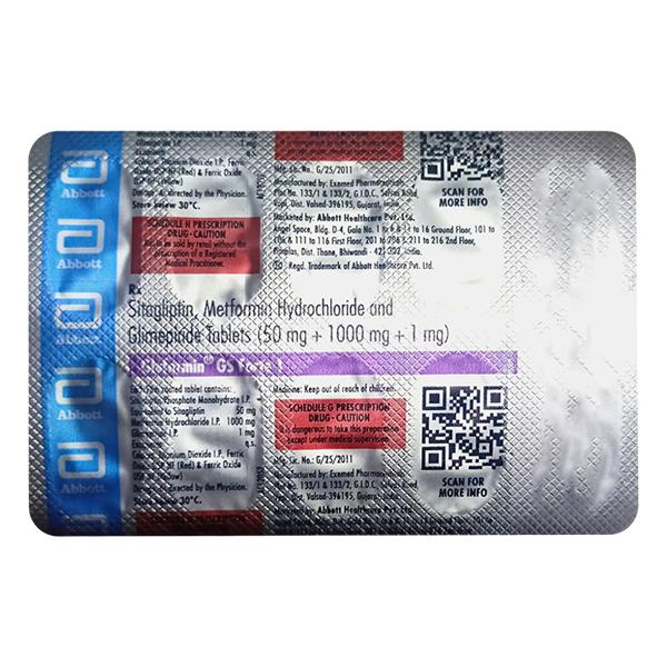 GLUFORMIN GS FORTE 1 Tablet 10's