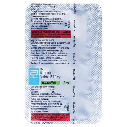 Nicoduce 10mg Tablet 20'S - Global Surgicals