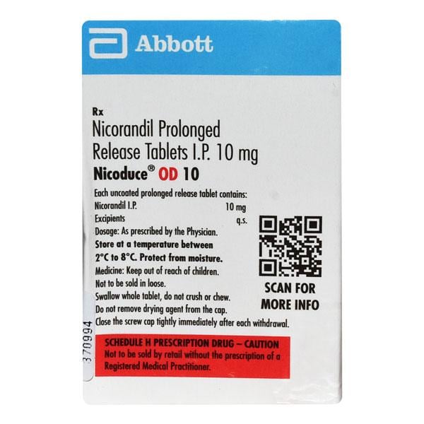 Nicoduce OD 10mg Tablet 10'S - Global Surgicals
