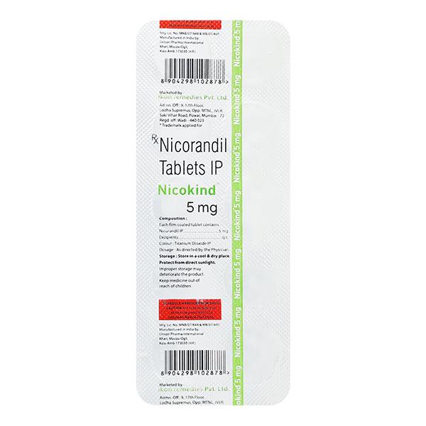 NICOKIND 5mg Tablet 10's - Global Surgicals