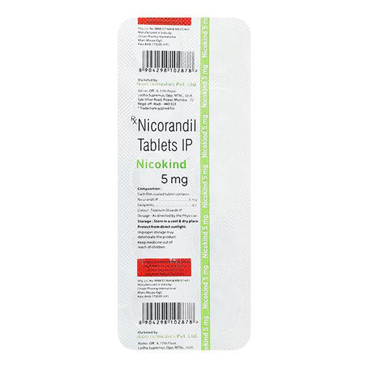 NICOKIND 5mg Tablet 10's - Global Surgicals