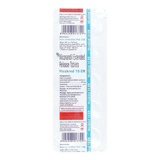 NICOKIND ER 10 Tablet 10's - Global Surgicals
