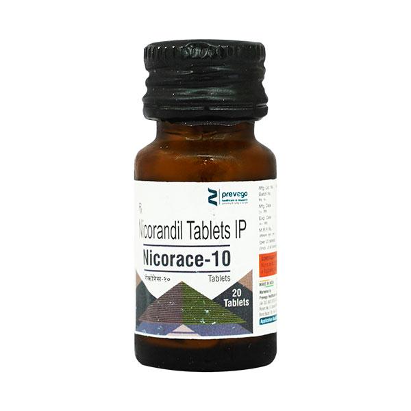 NICORACE 10 Tablet 20's - Global Surgicals