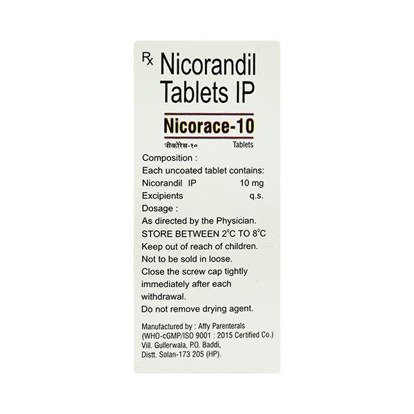 NICORACE 10 Tablet 20's - Global Surgicals