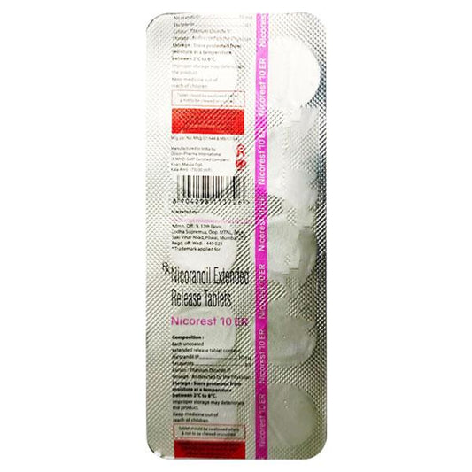 NICOREST 10 ER Tablet 10's - Global Surgicals
