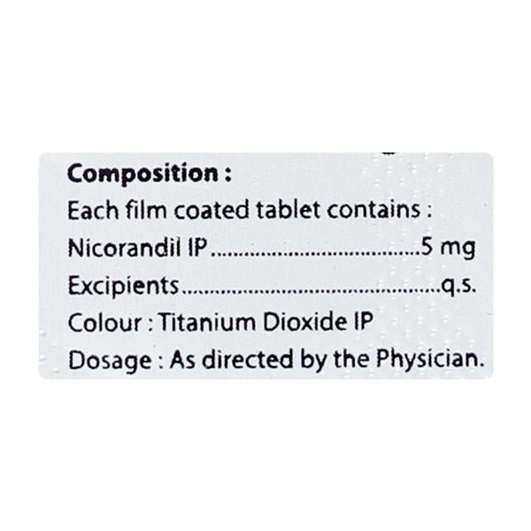 NICOREST 5mg Tablet 10's - Global Surgicals