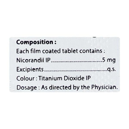 NICOREST 5mg Tablet 10's - Global Surgicals