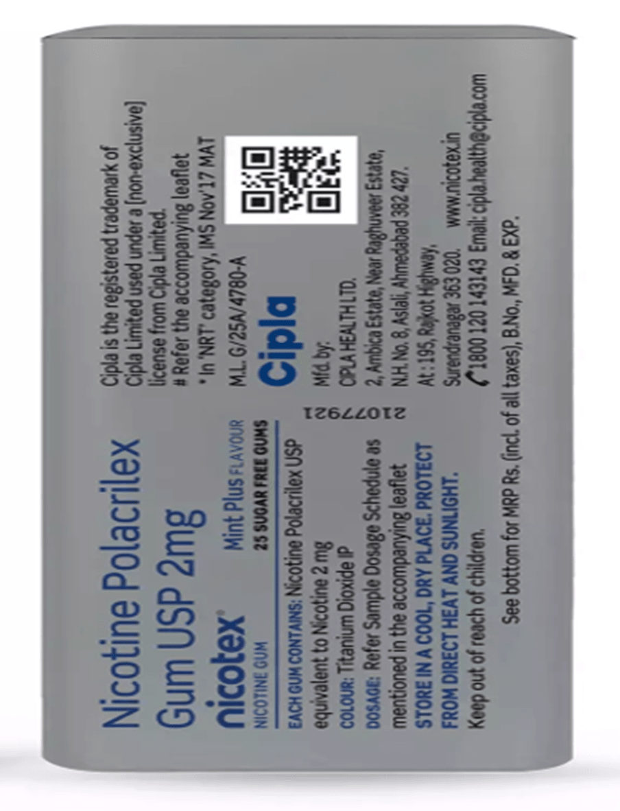 Nicotex 2mg Gum - Global Surgicals