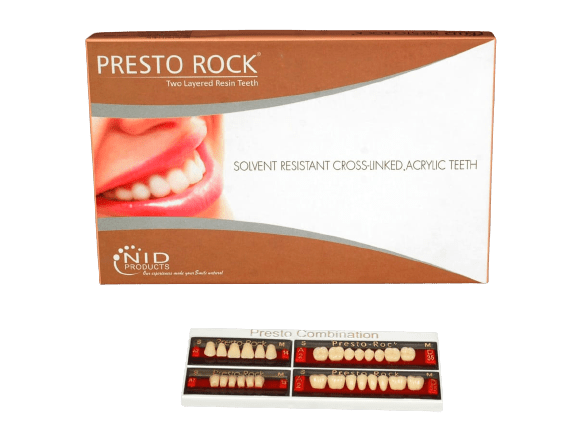 NID Products PrestoRock Full Set Acrylic Teeth Set - Global Surgicals