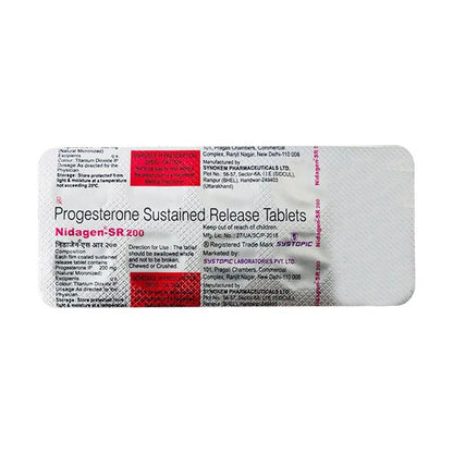 Nidagen SR 200mg Tablet 10'S - Global Surgicals
