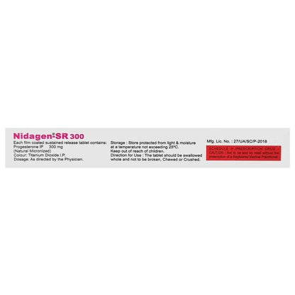 Nidagen SR 300mg Tablet 10'S - Global Surgicals