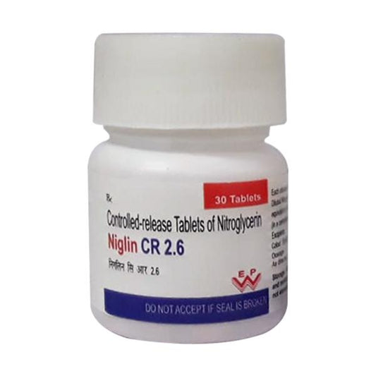 NIGLIN CR 2.6 Tablet 30's - Global Surgicals