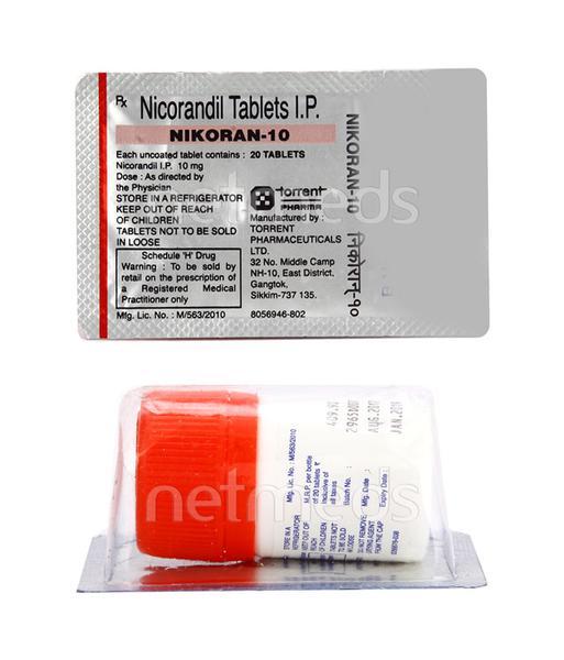 Nikoran 10mg Tablet 20'S - Global Surgicals