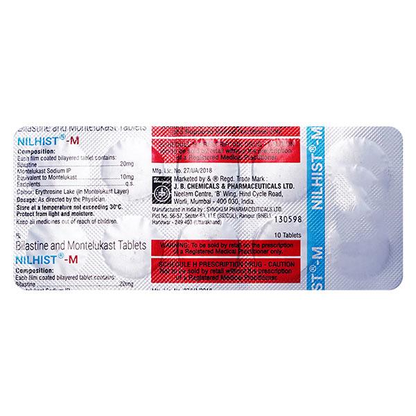 NILHIST M Tablet 10's - Global Surgicals