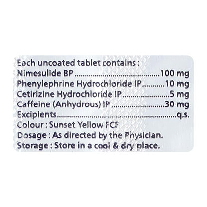 NIMEDA COLD Tablet 10's - Global Surgicals