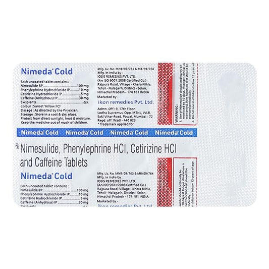 NIMEDA COLD Tablet 10's - Global Surgicals