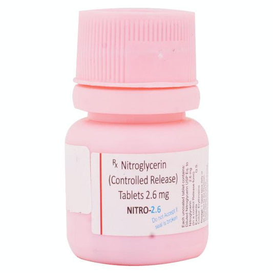 NITRO 2.6MG TABLET 30'S - Global Surgicals