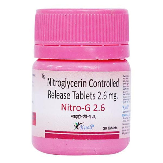 NITRO G 2.6 Tablet 30's - Global Surgicals