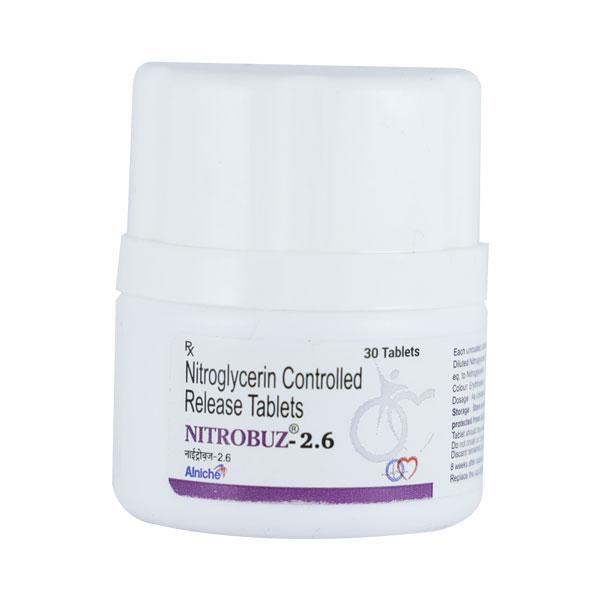 NITROBUZ 2.6 Tablet 30's - Global Surgicals