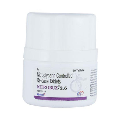 NITROBUZ 2.6 Tablet 30's - Global Surgicals
