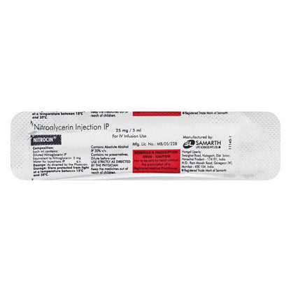 Nitrocin 25mg Injection 5ml - Global Surgicals