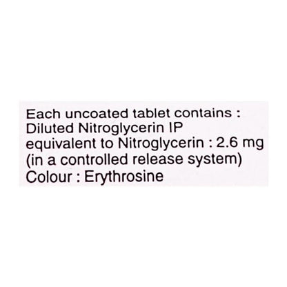 Nitrocontin 2.6mg Tablet 30'S - Global Surgicals