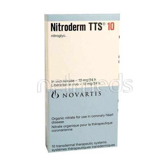 Nitroderm TTS 10mg Patch 1's - Global Surgicals