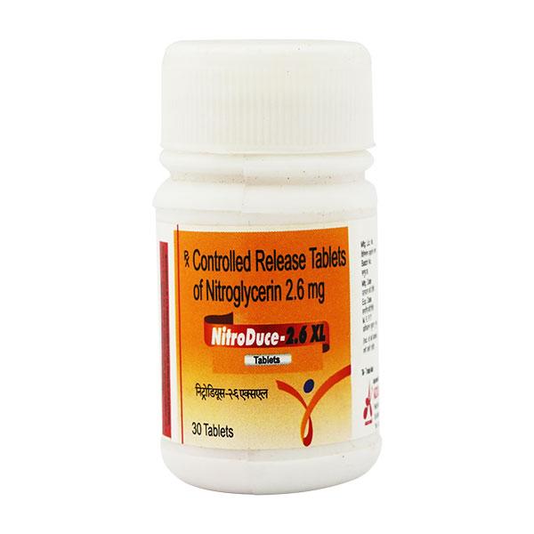NITRODUCE XL 2.6mg Tablet 30's - Global Surgicals