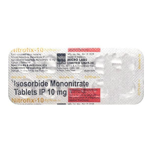 Nitrofix 10mg Tablet 10'S - Global Surgicals