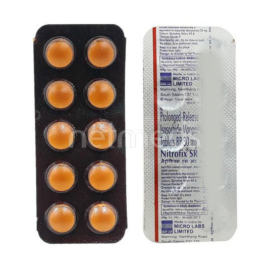 Nitrofix SR 30mg Tablet 10'S - Global Surgicals