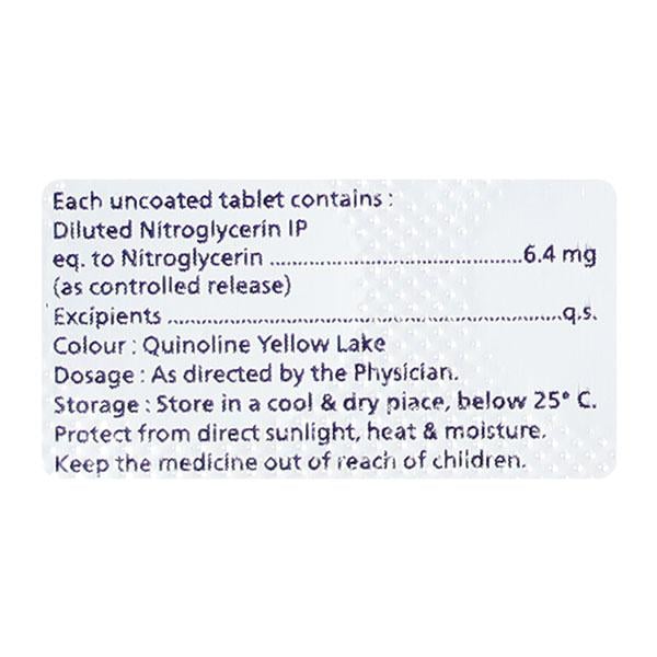 NITROKIND CR 6.4mg Tablet 10's - Global Surgicals