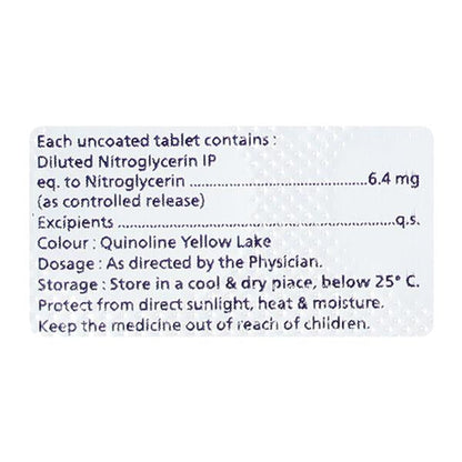 NITROKIND CR 6.4mg Tablet 10's - Global Surgicals