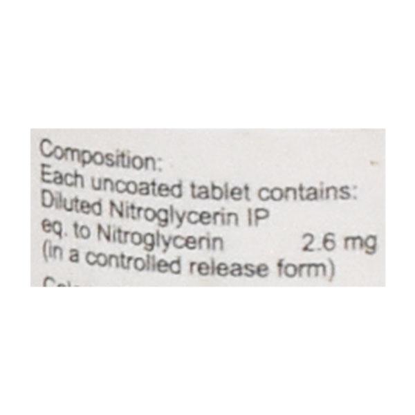 Nitrolong 2.6mg Tablet 30'S - Global Surgicals