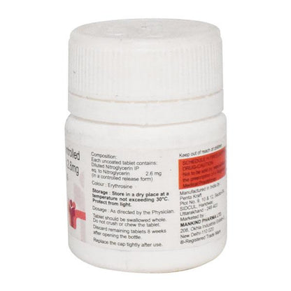 Nitrolong 2.6mg Tablet 30'S - Global Surgicals