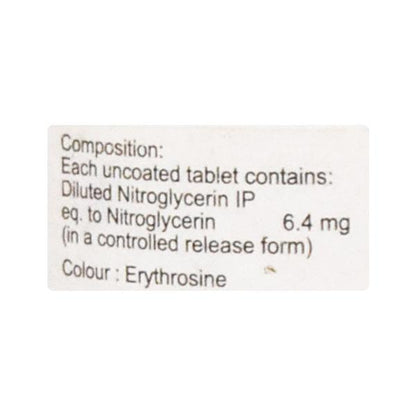 Nitrolong 6.4mg Tablet 30'S - Global Surgicals