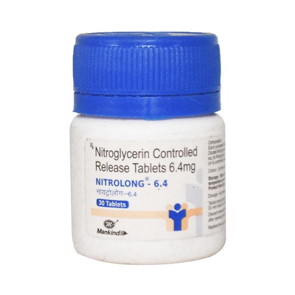 Nitrolong 6.4mg Tablet 30'S - Global Surgicals
