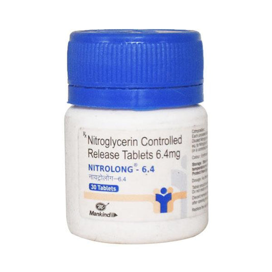 Nitrolong 6.4mg Tablet 30'S - Global Surgicals