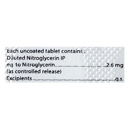 NITROMIN CR 2.6mg Tablet 10's - Global Surgicals